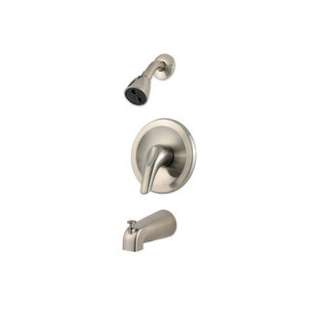   Brushed Nickel Pfirst Series Single Handle Tub and Shower Trim  