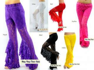 Belly Dance_Dance Exercise_Dance Lace Skirt Pant  