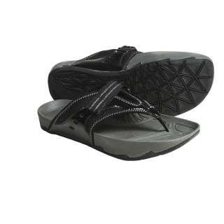 Earth Exer Flip Thong Sandals Flip Flops Black Patent Leather Sz 9 NEW 