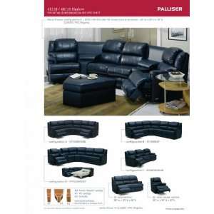   : Palliser Harlow Leather Reclining Sleeper Sectional: Home & Kitchen