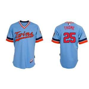 Minnesota Twins #25 Jim Thome Sky Blue 2011 MLB Authentic Jerseys Cool 