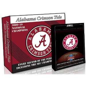 Alabama 2009 Perfect Season DVD Set (w/ BCS Champions DVD):  