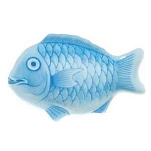    12 Fish Shape Melamine Platter  Blue Color: Kitchen & Dining