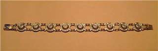 Vintage SPANISH DAMASCENE LINK BRACELET   Made in Spain  