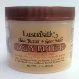    Lustrasilk Shea Butter + Goat Milk Body Butter 10 oz: Beauty