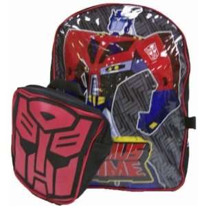  Transformers Optimus Prime Large Backpack and Mini 