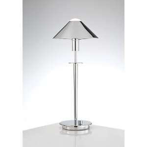 Holtkoetter Chrome Tented Metal Shade Desk Lamp: Home 