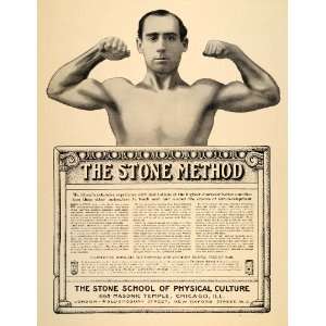  1902 Ad Stone Method School Physical Culture Exercise 