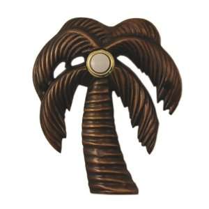  Solid Brass Palm Tree Doorbell   Oil Rubbed Bronze