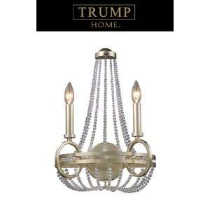  New York 2 Light Sconce in Renaissance Silver W14 H 19 