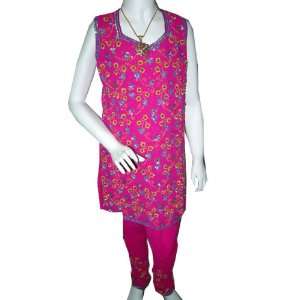     Churidar Kurta Embroidered Cotton Kids Wear Bollywood Fashion Dress