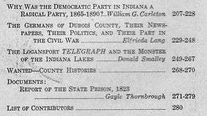 Logansport Telegraph & Monster of Indiana Lakes MORE  