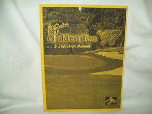 Golden Tee 97 Golf Arcade Game Manual Original  