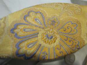 TED BAKER 2 SKINNY SILK BOW TIE YELLOW LAVENDER FLORAL  