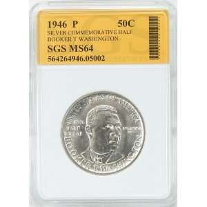  1946 P MS64 Silver Booker T Washington Commemorative Half 