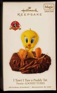   BIRD I Taw I Taw a Puddy Tat HALLMARK ORNAMENT 2010 Talks  