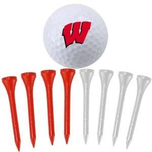    Wisconsin Badgers Golf Ball & Tee Cylinder