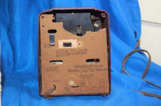 1954 Westinghouse Model H 397T5 Bakelite Maroon Radio  