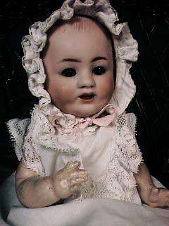 Adorable Antique 10 Bisque Head Baby Doll F. S. & Co.  
