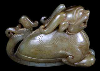 Ancient Qing Dynasty Jade Pixiu Bixie   Museum Quality  