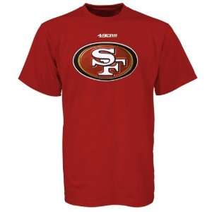  San Francisco 49ers Maroon Logo Tech T shirt: Sports 