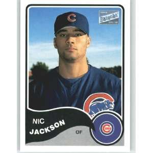  2003 Bazooka Minis #171 Nic Jackson   Chicago Cubs 