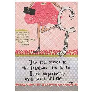Curly Girl   SSNC57   LIVE IMPERFECTLY Greeting Card