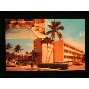  50s Heart of Palm Beach Motor Hotel, Florida Postcard not 
