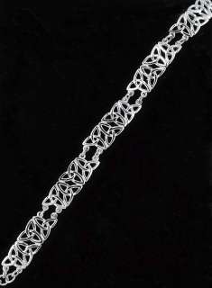 Sterling Silver 925 Celtic trinity Knot Bracelet 8  