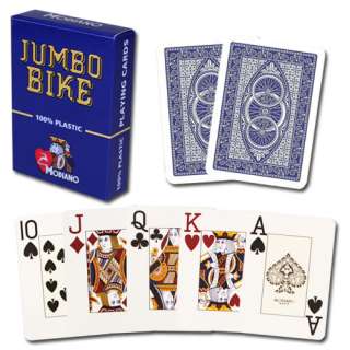 MODIANO Plastic Playing Cards Bike Trophy Jumbo Blue  