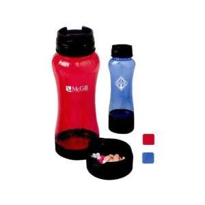   22 oz. PC water bottle with pill box.