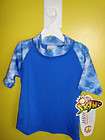 Sun Protection Zone Skinz Shirt Blue Rash Guard SPF Swimwear Boys sz 6 