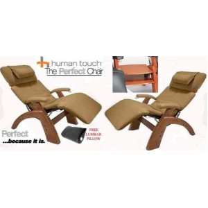 The Perfect Chair Recliner SET   2 Walnut Manual Recline Bases + Mocha 