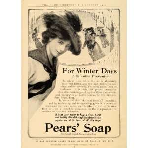   Pears Soap Winter Skin Care   Original Print Ad: Home & Kitchen