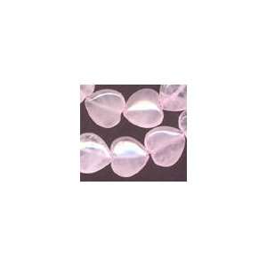  Rose Quartz Puffy Gemstone Heart Beads  12mm Arts 