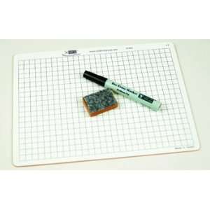   Learning Advantage   Centimeter Grid Dry Erase Board Kit: Electronics