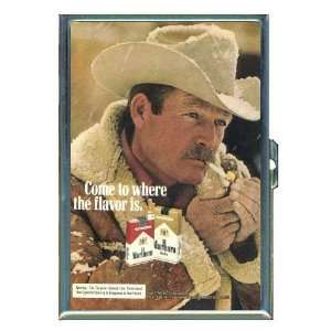 Marlboro Man Retro Cowboy Ad ID Holder Cigarette Case or Wallet Made 