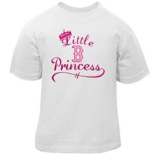  Boston Red Sox Toddler White Little Princess T shirt 