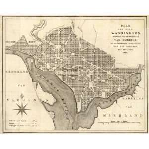  1793 map of Georgetown, Washington, DC