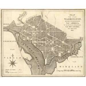  1793 map of Georgetown, Washington, DC: Home & Kitchen