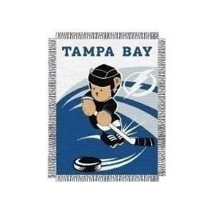  Tampa Bay Lightning Woven Baby Blanket 36 x 48: Sports 