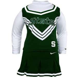 Nike Michigan State Spartans Preschool 2 Piece Long Sleeve Cheerleader 