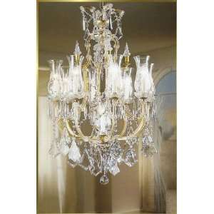 Maria Theresa Chandelier, BB 6304 8, 8 lights, 24Kt Gold, 26 wide X 