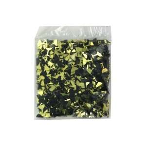  Black And Gold Champagne Glass Confetti   Pack of 24 