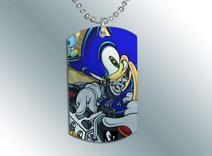 SONIC THE HEDGEhog Dog Tag Pendant Necklace  