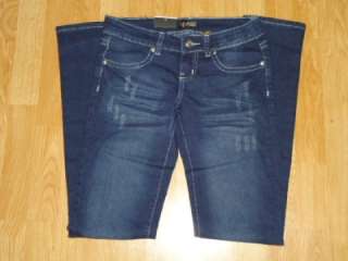 juniors MI JEANS booty jeans RHINESTONE bling BROKEN FLEUR skinny 29 