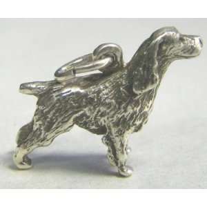  ORB Sterling Silver Dog Charm English Springer Spaniel 