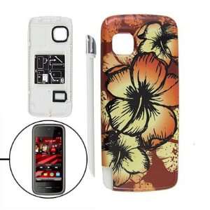   Flowers Battery Back Door Cover + Stylus for Nokia 5230 Electronics