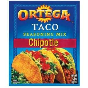 Ortega Taco Seasoning Mix, Chipotle, 1.25 oz, 24 ct (Quantity of 2)