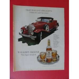 Walkers DeLuxe Bourbon, 1972 Print Ads (1931 chrystler CG 